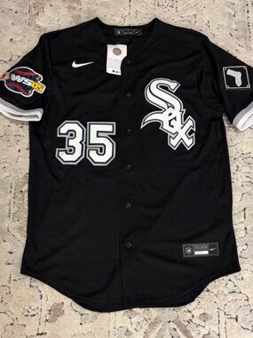 Nike Authentic White Sox Frank Thomas #35 World Series 2016 Jersey